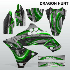 Kawasaki KXF 250 2009-2012 DRAGON HUNT motocross decals set MX graphics kit