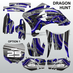 Yamaha WR 250F 450F 2005-2006 DRAGON HUNT motocross decals set MX graphics kit