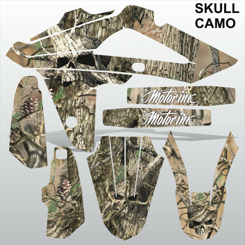 HUSQVARNA CR WR 125 2009-2013 SKULL CAMO motocross decals set MX graphics kit