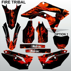 HONDA CR 250 450 2018-2021 FIRE TRIBAL motocross racing decals set MX graphics