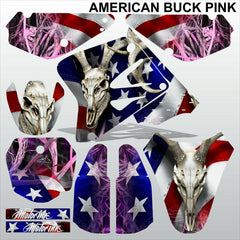 SUZUKI RM 80-85 2000-2018 AMERICAN BUCK PINK motocross decals set MX graphics
