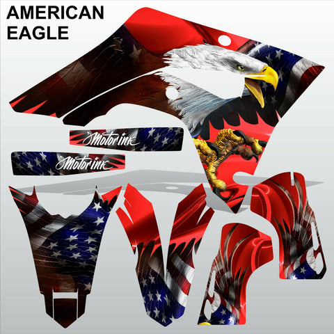 Honda CRF 450X 2018-2021 AMERICAN EAGLE motocross decals set MX graphics kit
