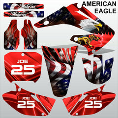 Honda CR125 CR250 2002-2007 AMERICAN EAGLE motocross racing decals MX graphics