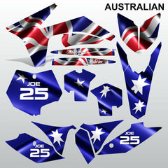 KTM SXF 2011 2012 AUSTRALIAN motocross racing decals stripes set MX graphics