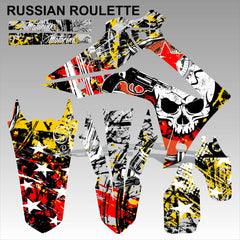 Honda CRF450 2013-2014 CRF250 2014 RUSSIAN ROULETTE motocross decals MX graphics