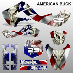 Kawasaki KLX110 2000-2009 AMERICAN BUCK motocross decals MX graphics stripes