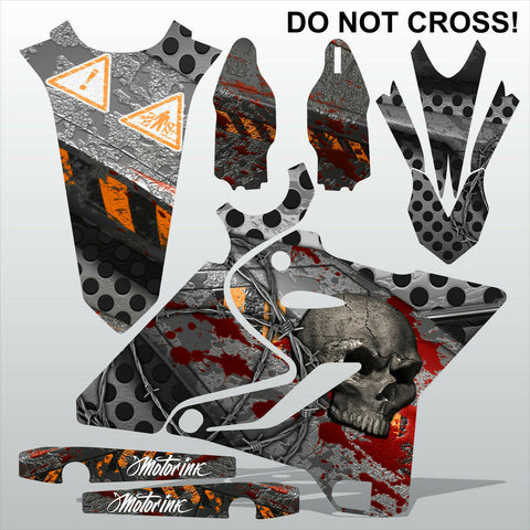 Yamaha YZ 125 250 2015-2017 DO NOT CROSS motocross racing decals MX graphics kit