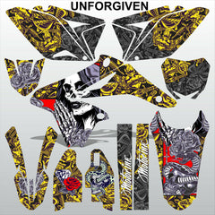 SUZUKI RMZ 250 2010-2018 UNFORGIVEN motocross racing decals set MX graphics kit