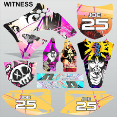 Kawasaki KXF 250 2009-2012 WITNESS motocross racing decals set MX graphics kit