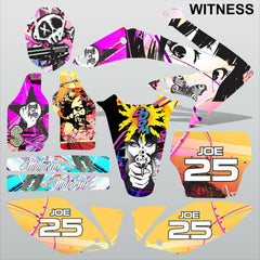 Honda CRF 450 2005-2007 WITNESS motocross racing decals set MX graphics kit