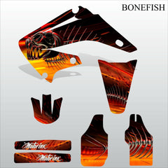 Honda CR125 CR250 2008-2012 BONEFISH motocross decals set MX graphics kit