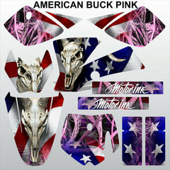 KTM SX 50 2002-2008 AMERICAN BUCK PINK motocross racing decals set MX graphics