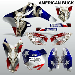 Suzuki RMZ 250 2010-2018 AMERICAN BUCK motocross racing decals set MX graphics