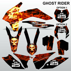 KTM EXC 2014 GHOST RIDER motocross decals set MX graphics stripe kit