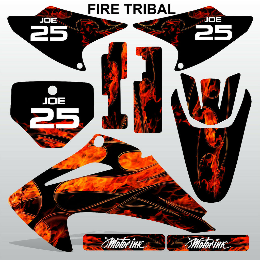Honda CRF 150-230 2003-2007 FIRE TRIBAL motocross decals set MX graphics kit
