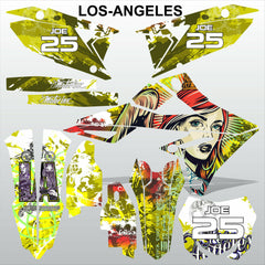 SUZUKI RMZ 450 2018-2021 LOS-ANGELES motocross racing decals set MX graphics kit