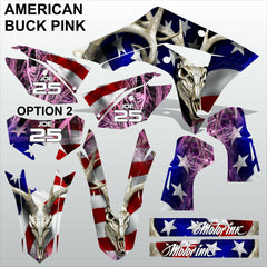 HONDA CRF 450RL 450L 2019-2022 AMERICAN BUCK PINK motocross decals MX graphics