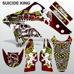 Kawasaki KXF 450 2006-2008 SUICIDE KING motocross racing decals set MX graphics