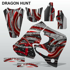 Honda CR125 CR250 93-94 DRAGON HUNT motocross decals set MX graphics kit