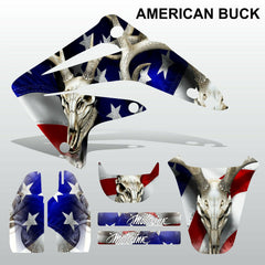 Honda CR85 2003-2012 AMERICAN BUCK motocross decals set MX graphics kit