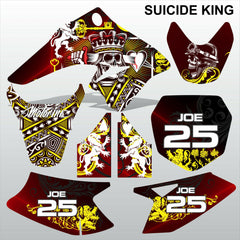 SUZUKI DRZ 70 SUICIDE KING motocross racing decals set MX graphics stripes kit