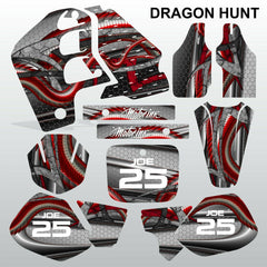 Honda CR500 1989-2001 DRAGON HUNT motocross decals set MX graphics kit