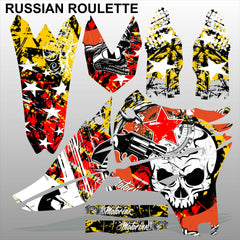 Yamaha YZF 450 2010-2013 RUSSIAN ROULETTE motocross decals set MX graphics kit