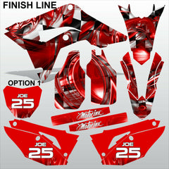 HONDA CR 250 450 2018-2021 FINISH LINE motocross racing decals set MX graphics