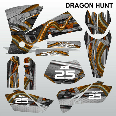 KTM EXC 2004 DRAGON HUNT motocross decals racing stripes set MX graphics kit