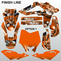 HUSQVARNA CR WR 125 2009-2013 FINISH LINE motocross decals set MX graphics kit