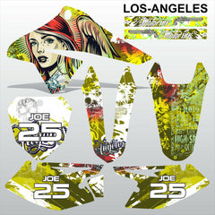SUZUKI DRZ 125 2008-2019 LOS-ANGELES motocross racing decals set MX graphics kit