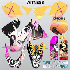 KTM EXC 1998-2000 WITNESS motocross racing decals set MX graphics stripes kit