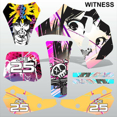 ТМ RACING 50 WITNESS motocross racing decals set MX graphics stripes kit