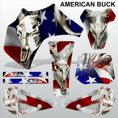 ТМ RACING 50 AMERICAN BUCK motocross racing decals set MX graphics stripes kit