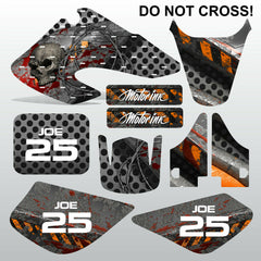 Honda XR 50 2000-2003 DO NOT CROSS! motocross decals stripes MX graphics kit