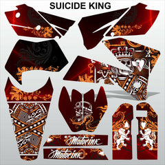 KTM EXC 2005-2007 SUICIDE KING motocross racing decals set MX graphics stripes