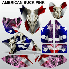 Yamaha TTR 50 2006-2015 AMERICAN BUCK PINK motocross decals set MX graphics kit