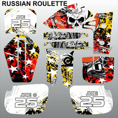 Kawasaki KX 60 1986-2005 RUSSIAN ROULETTE motocross decals MX graphics stripes