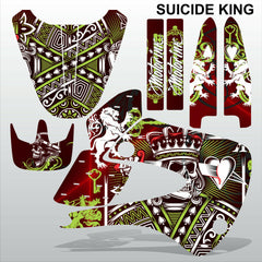 Kawasaki KX 85-100 2001-2012 SUICIDE KING motocross decals set MX graphics kit