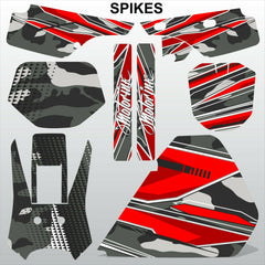 Honda XR 250 1986-1995 SPIKES motocross racing decals set MX graphics kit