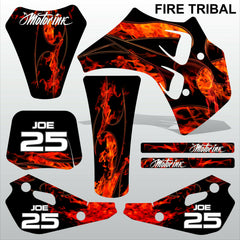 ТМ RACING 50 FIRE TRIBAL motocross racing decals set MX graphics stripes kit