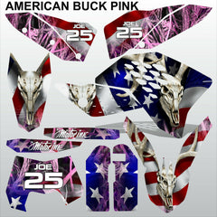 KTM EXC 2008-2011 AMERICAN BUCK PINK motocross racing decals set MX graphics kit