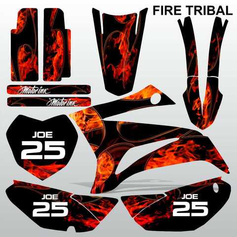 Yamaha TTR 125 2008-2019 FIRE TRIBAL motocross racing decals set MX graphics