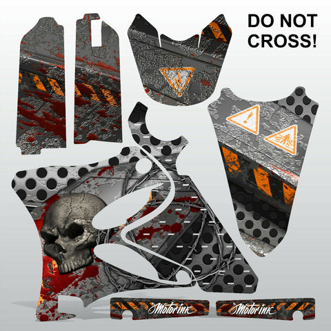 Yamaha YZ 125 250 2002-2005 DO NOT CROSS motocross decals set MX graphics kit