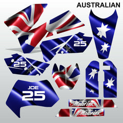 KTM EXC 2005-2007 AUSTRALIAN motocross decals stripes set MX graphics kit