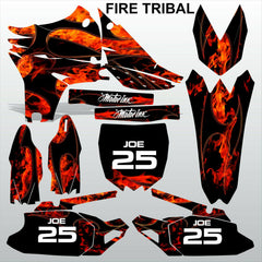 Yamaha YZF 450 2010-2013 FIRE TRIBAL motocross decals set MX graphics kit