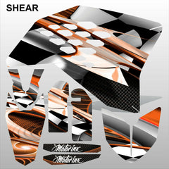 KTM SX 2007-2010 SHEAR motocross decals racing stripes set MX graphics kit