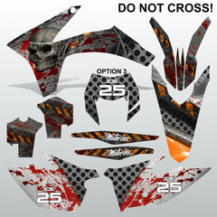 KTM EXC 2012-2013 XC 2011 DO NOT CROSS motocross decals set MX graphics kit