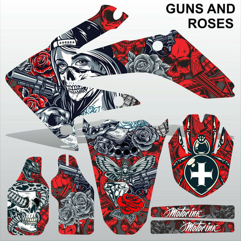 Honda CRF 250 2008-2009 GUNS AND ROSES motocross decals set MX graphics kit