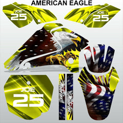 SUZUKI DRZ 125 2001-2007 AMERICAN EAGLE motocross racing decals set MX graphics
